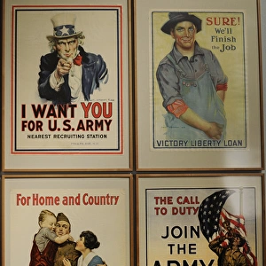 World War I. Poster for recruitment and war bonds. Deutsches
