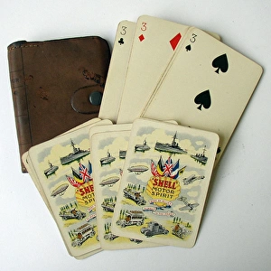 World War One pack of playing cards - Shell Motor Spirit Co