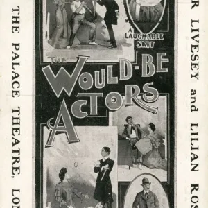 Print of Would-Be Actors at the Palace Theatre, London Print of Would-Be Actors at the Palace Theatre, London