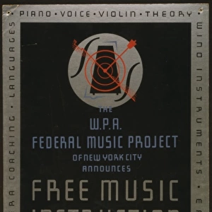 The WPA. Federal Music Project of New York City announces fr