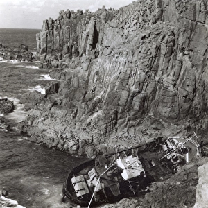 Wreck of French Fishing Boat Varenne, Lands End, Cornwall