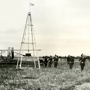 Wright Brothers, aviation pioneers, at Pau, France, 1909