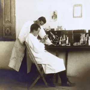 WW1 - Austrian Scientists at work in Adana, Turkey