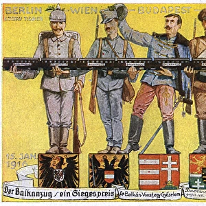 WW1 - The Central Powers unified holding the Balkan Express