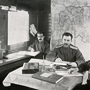 WW1 - Eastern Front - Russian Staff Officers on a Train