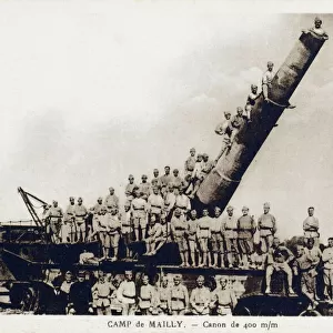 WW1 - French 400 mm railway howitzer and artillery squadron