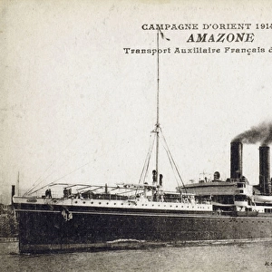 WW1 - French Auxilliary Transport vessel Amazone