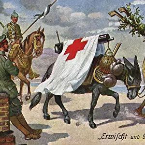 WW1 - German anti-British propaganda postcard