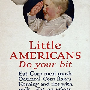 WW1 poster, Little Americans do your bit