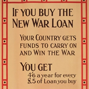WW1 poster, The New War Loan