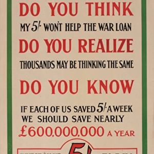 WW1 poster, War Loan