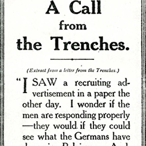 WW1 - Recruitment Advertisement