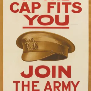 WW1 Recruitment Poster -- If the Cap Fits You