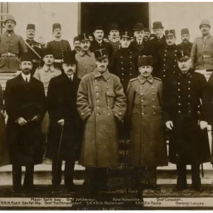 WW1 - Turkish and Austro-Hungarian Officials in Istanbul