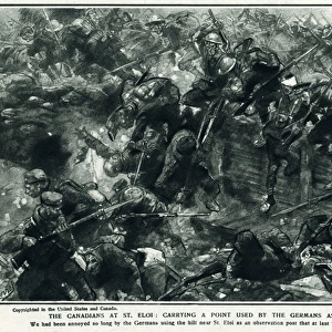 WW1 - Western Front - Canadian troops in action at St. Eloi