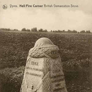 WW1 - Ypres - Hell Fire Corner, British Demarcation Stone