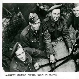 WW2 - Auxiliary Military Pioneer Corps at work in France