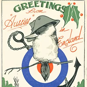 WW2 Christmas Card From Aussies In England
