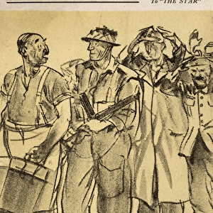 WW2 - Comic Postcard - Restaurateur in no hurry