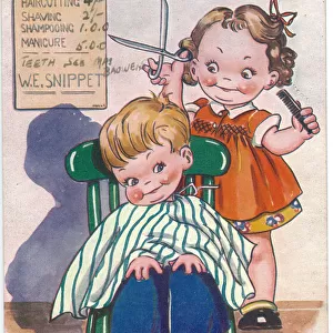 WW2 era - Comic Postcard - I ll make short work of this
