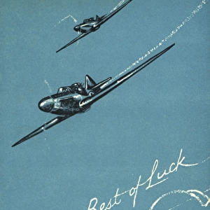 WW2 greetings card, The Best of Luck