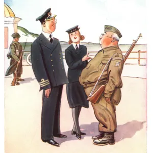 WW2 greetings card, Home Guard