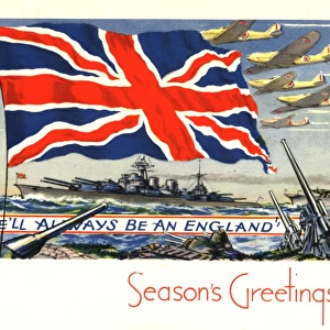WW2 patriotic Christmas card