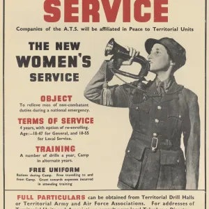 WW2 Poster -- Auxiliary Territorial Service