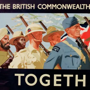 WW2 poster, The British Commonwealth of Nations Together