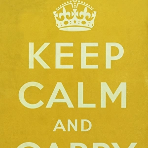 WW2 Poster - KEEP CALM AND CARRY ON