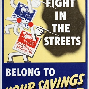 WW2 poster, Fight in the Streets