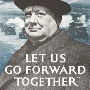 WW2 Poster -- Let Us Go Forward Together