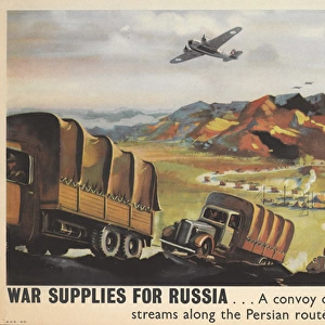 WW2 Poster -- War Supplies For Russia