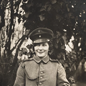 WWI - German Lady wearing a uniform