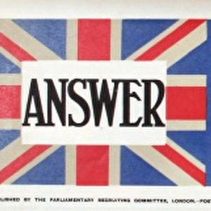 WWI Poster, Answer The Call Right Quickly