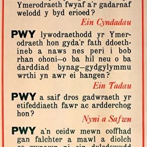 WWI Poster, Enlist Today! (Welsh version)