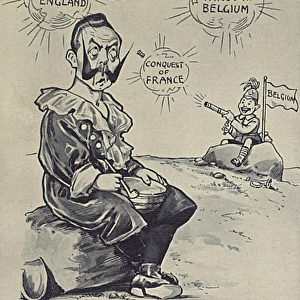 WWI - Propaganda postcard - Kaisers dream bubbles burst