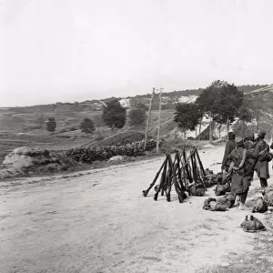 WWI: Soldiers from Senegal resting, Rheims