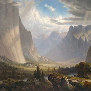 Yosemite valley. After painting by Thomas Hill