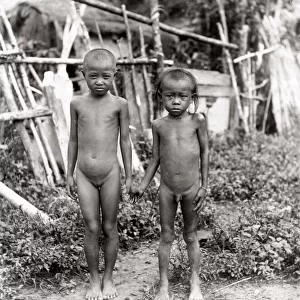 Young children, Siam (Thailand) or Burma c. 1880