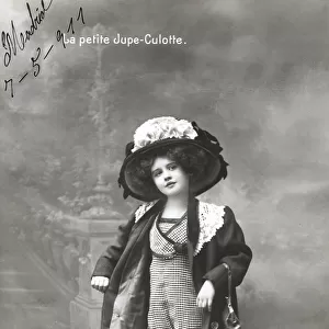 A young girl wearing Jupe-Culotte Attire