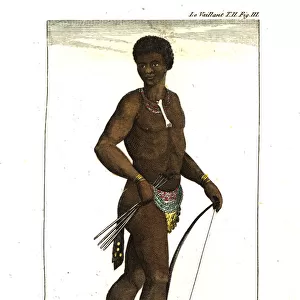 Young Gonaqua man, with bow and arrows, of