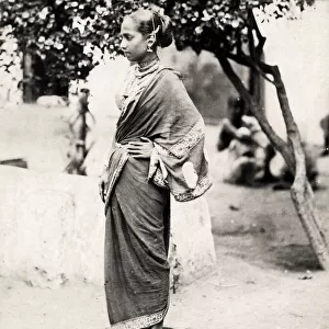 Young Indian woman, sari