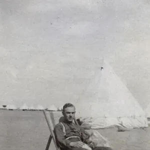 Young man of Royal Fusiliers in Egypt, WW1