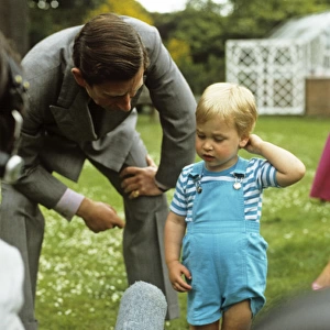 Young Prince William infront of Media