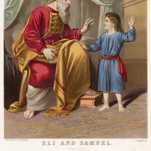 The young Samuel and the old priest Eli