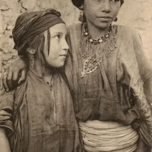 Young women of the Kabyle Tribe, Algeria