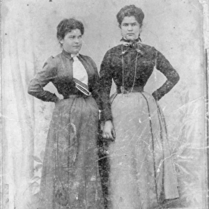 Two young women of Kostel (Podivin), Moravia
