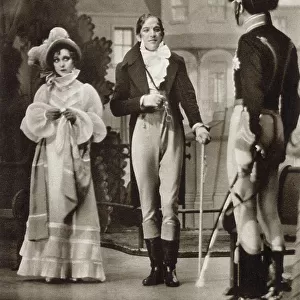 Yvonne Printemps, as Melanie de Tramond, and Noel Coward, as Duc de Chaussigny-Varennes, in the musical Conversation Piece, at His Majesty's Theatre, Brighton. Date: 1934