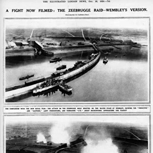 Zeebrugge raid reconstruction at Wembley